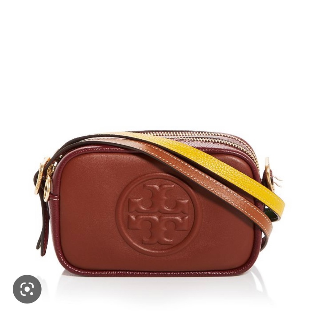 New Tory Burch Perry Bombe double strap mini crossbody - Picture 5 of 16